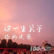 這一生關(guān)于你的風(fēng)景吉他譜_枯木逢春_C調(diào)（高音