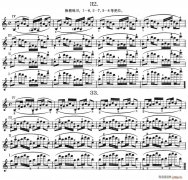 作品第八號(hào)小提琴譜（第五節(jié)）