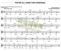 You`re All I Want For Christmas