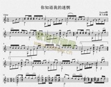 你知道我的迷惘 吉他獨(dú)奏譜（五線譜）