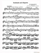Sarabande and Allegretto小提琴譜