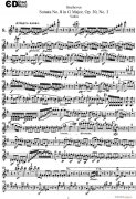 Violin Sonata No 8 in G Major Op 30 No 3小提琴譜