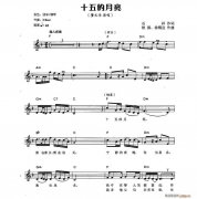 十五的月亮 電子琴