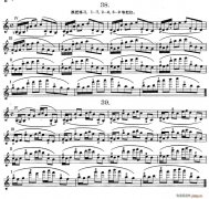 作品第八號(hào)小提琴譜（第六節(jié)）