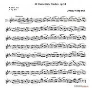 40首小提琴初級技巧練習曲之26