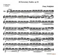 40首小提琴初級技巧練習(xí)曲之22