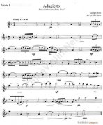 ADAGIETTO FROM L`ARLESIESIENNE SUITE No 1 第一小提琴