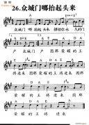 眾城門哪抬起頭來
