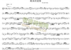 晚來的愛情 小提琴譜