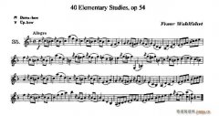 40首小提琴初級技巧練習曲之35