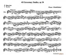 40首小提琴初級技巧練習曲之34