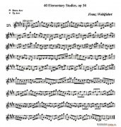 40首小提琴初級技巧練習(xí)曲之25