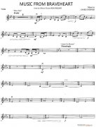 MUSIC FROM BRAVEHEART小提琴譜
