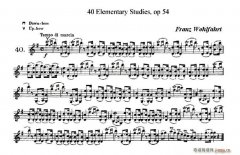 40首小提琴初級技巧練習(xí)曲之40