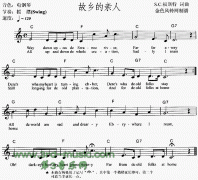 故鄉(xiāng)的親人[電子琴譜]