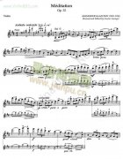GLAZUNOV格拉祖諾夫《MEDITATION》Op.32