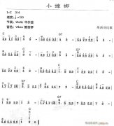 小蟑螂 免費(fèi)電子琴_五線譜