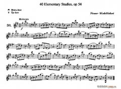 40首小提琴初級技巧練習(xí)曲之36