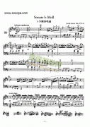 b小調(diào)奏鳴曲 鍵盤類 鋼琴