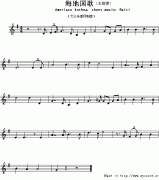 海地國(guó)歌鋼琴譜（Ameriacn Anthem sheet music：Haiti）