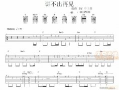 單吉他 仿真（講不出再見）